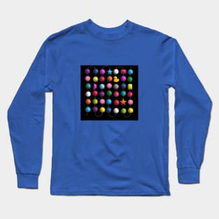 Perlen mit Sternen und einer Ente für Dekoration, Kleidung und Accessoires für Kinder Long Sleeve T-Shirt